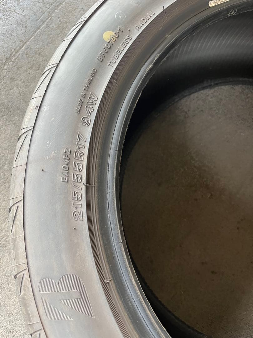 ブリヂストンPOTENZA RE004 215/55R17 4本セット