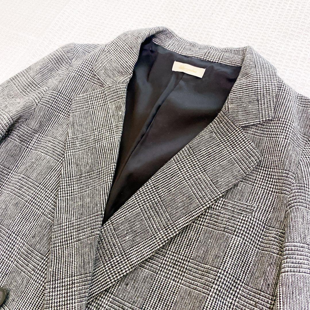 LOUNGEDRESS｜定価2.3万 21SS グレンチェックダブルジャケット