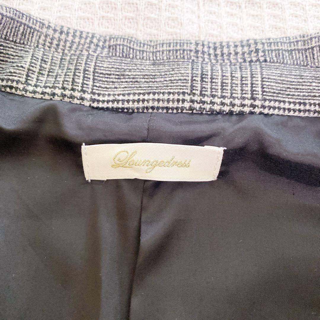 LOUNGEDRESS｜定価2.3万 21SS グレンチェックダブルジャケット