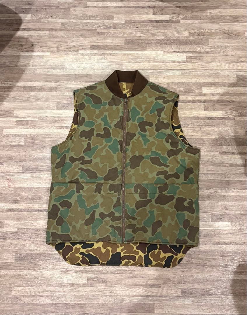 80s Woolrich ウールリッチ ハンティングベスト 総柄
