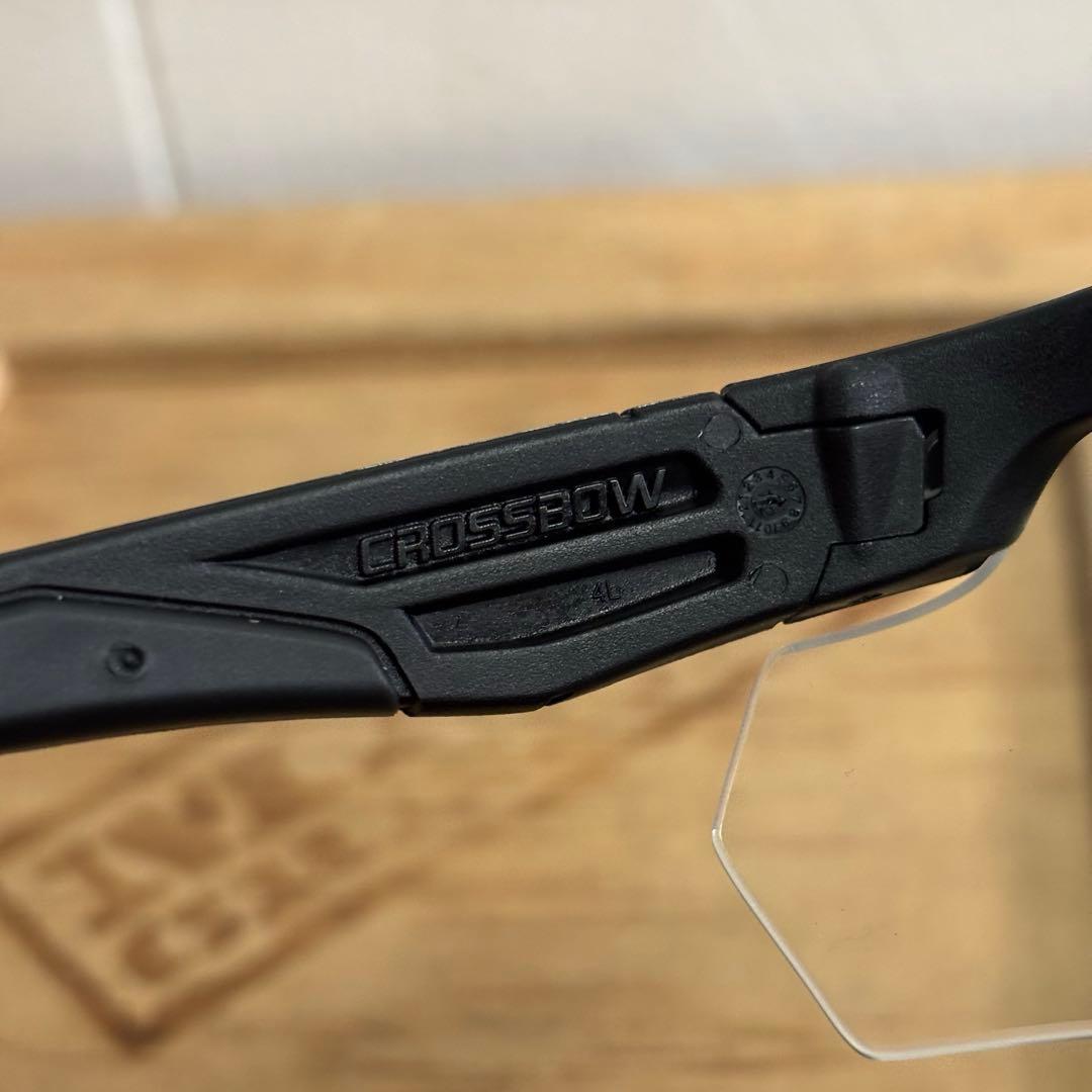 極美品　米軍　実物　ESS CROSSBOW ブラック　クリアレンズ　セット
