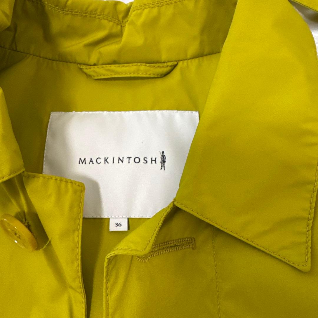 MACKINTOSH ナイロン フード付 ステンカラーコート 定価85000円