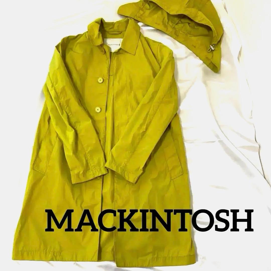 MACKINTOSH ナイロン フード付 ステンカラーコート 定価85000円