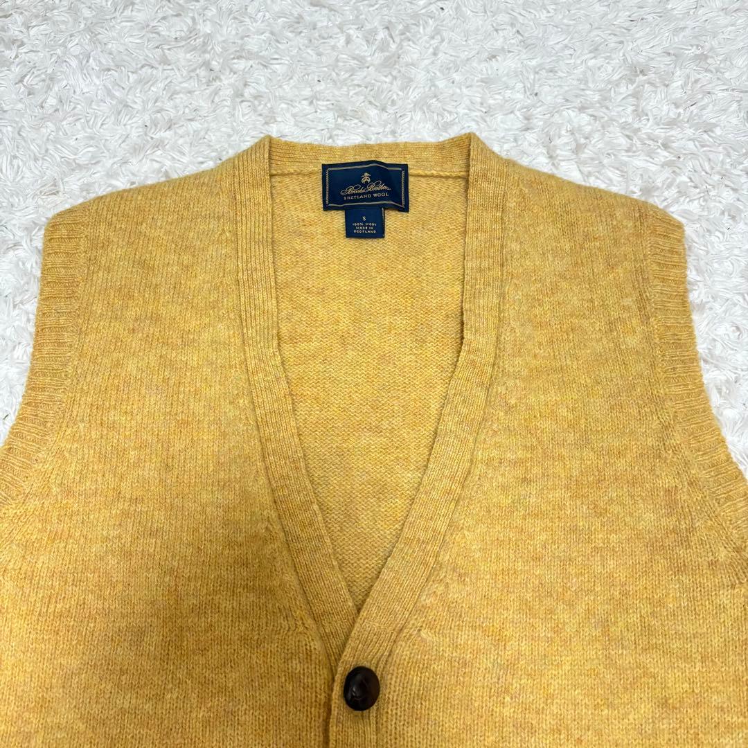 BROOKS BROTHERS シェットランドベストセーター Sスコットランド製