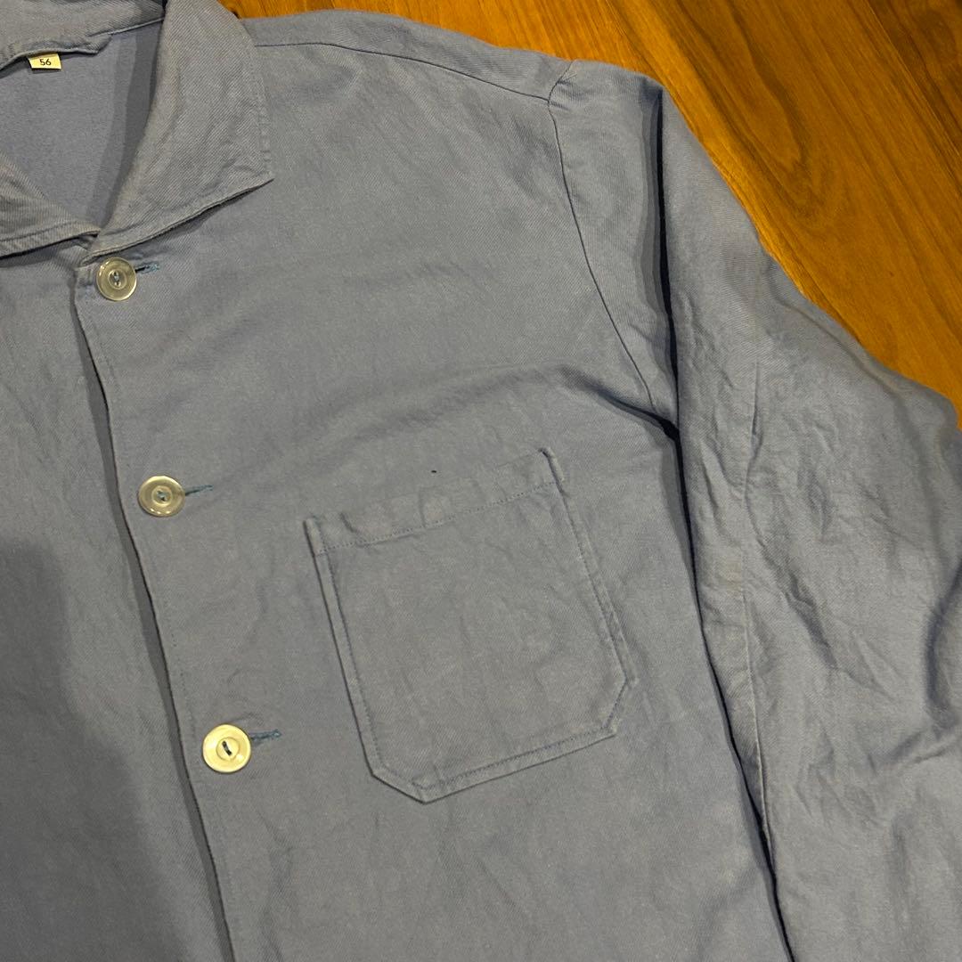 WAHLER ドイツ軍　カバーオール ワークジャケット ブルー　vintage