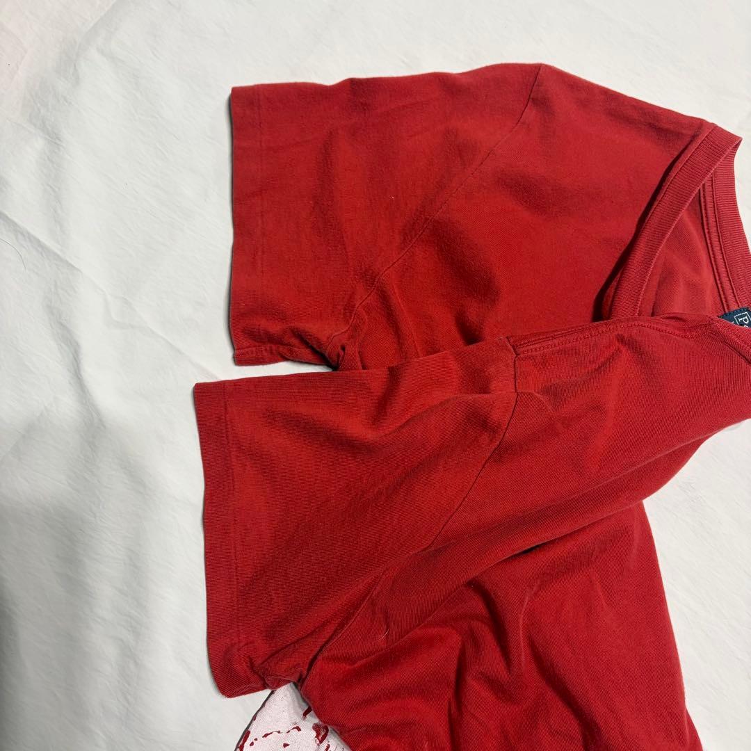 90s Polo by RALPH LAUREN ビックポニー　レッド　裾ポニー