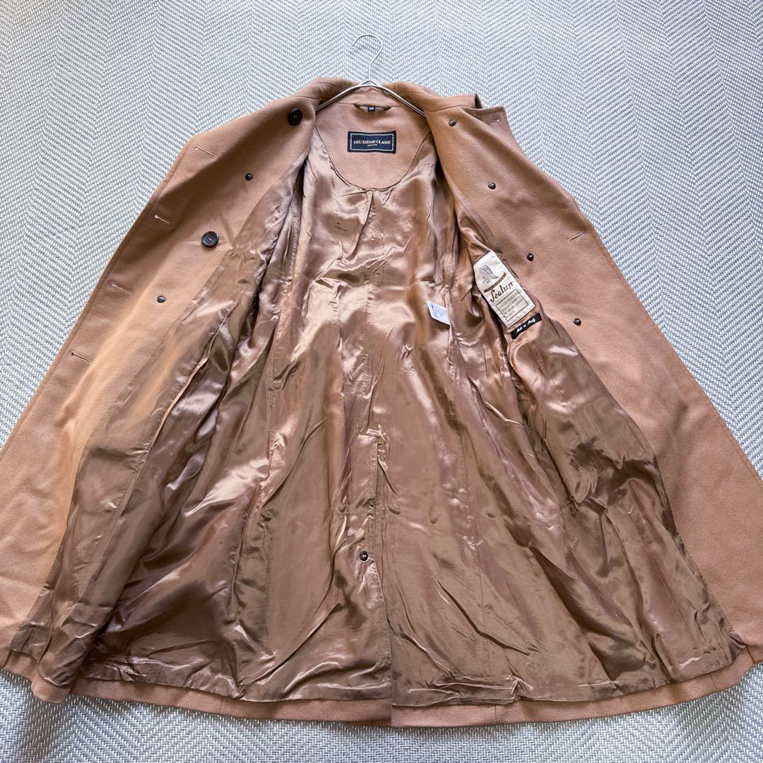 極美品 DEUXIEME CLASSE x Sealup ウールダブルトレンチ