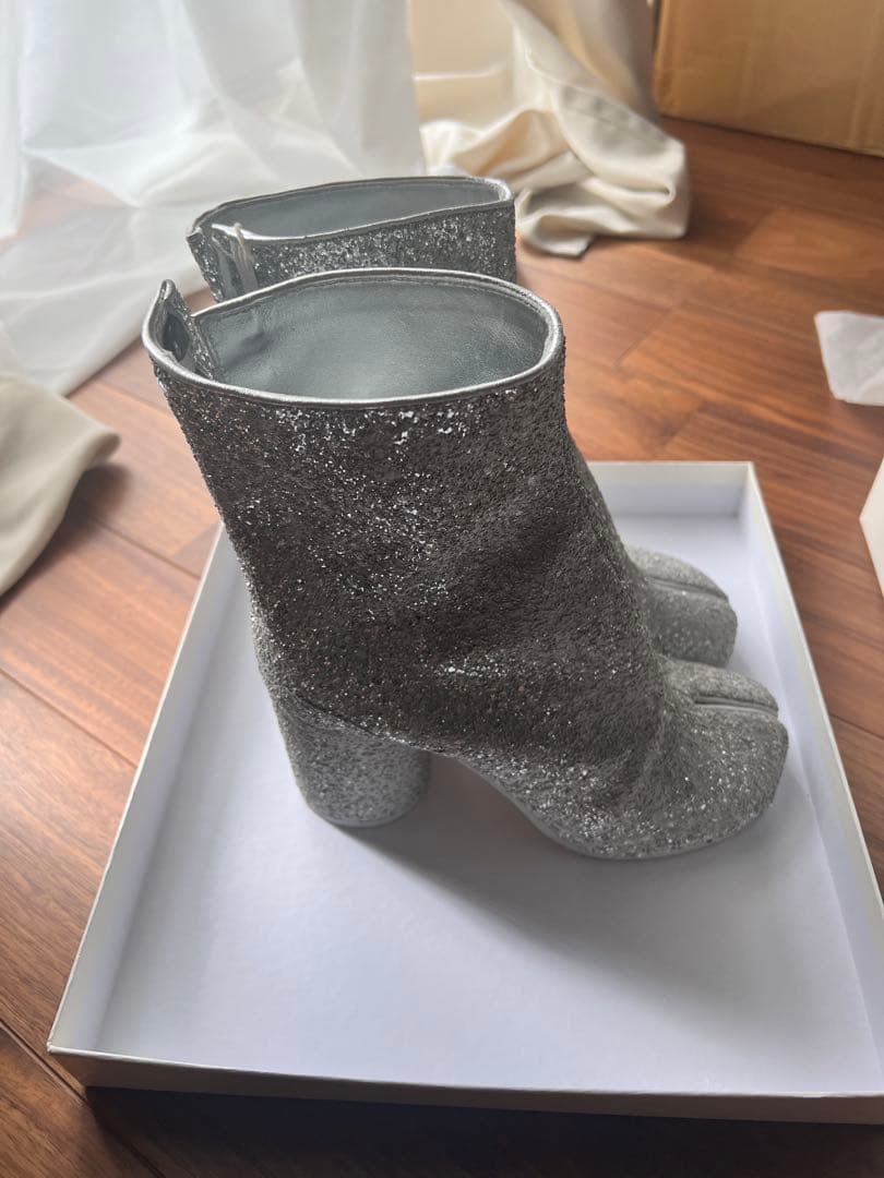 Maison Margiela タビ　EU35 シルバー グリッター