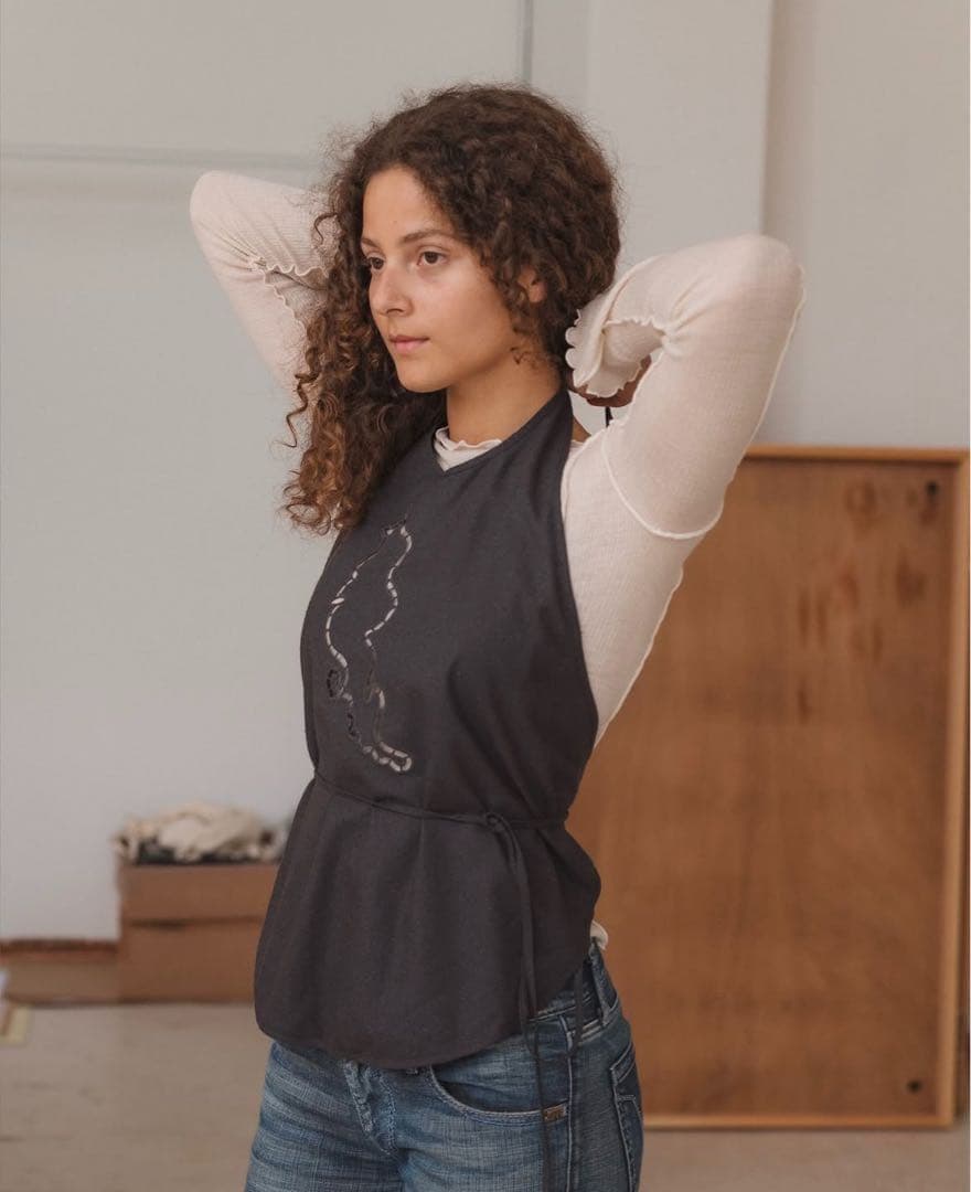 B*Z様 Baserange Lei Apron Top Bridge Grey