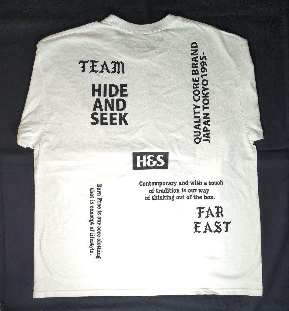 ↓H&S L/S WHITE XL 未使用 ハイドアンドシーク 長袖Tシャツ
