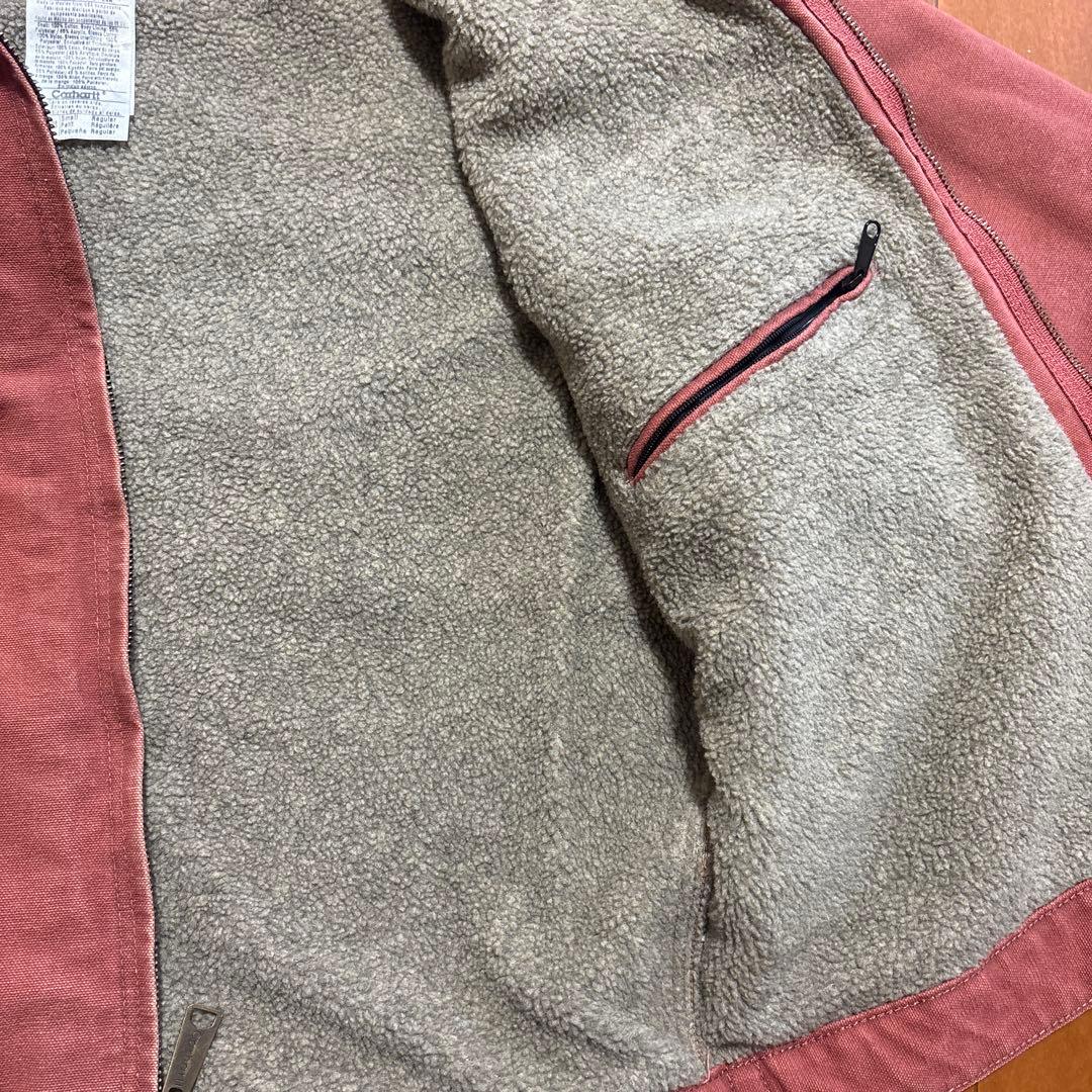 美品　希少カラー　Carhartt デトロイトジャケット　サーモンピンク　VRS