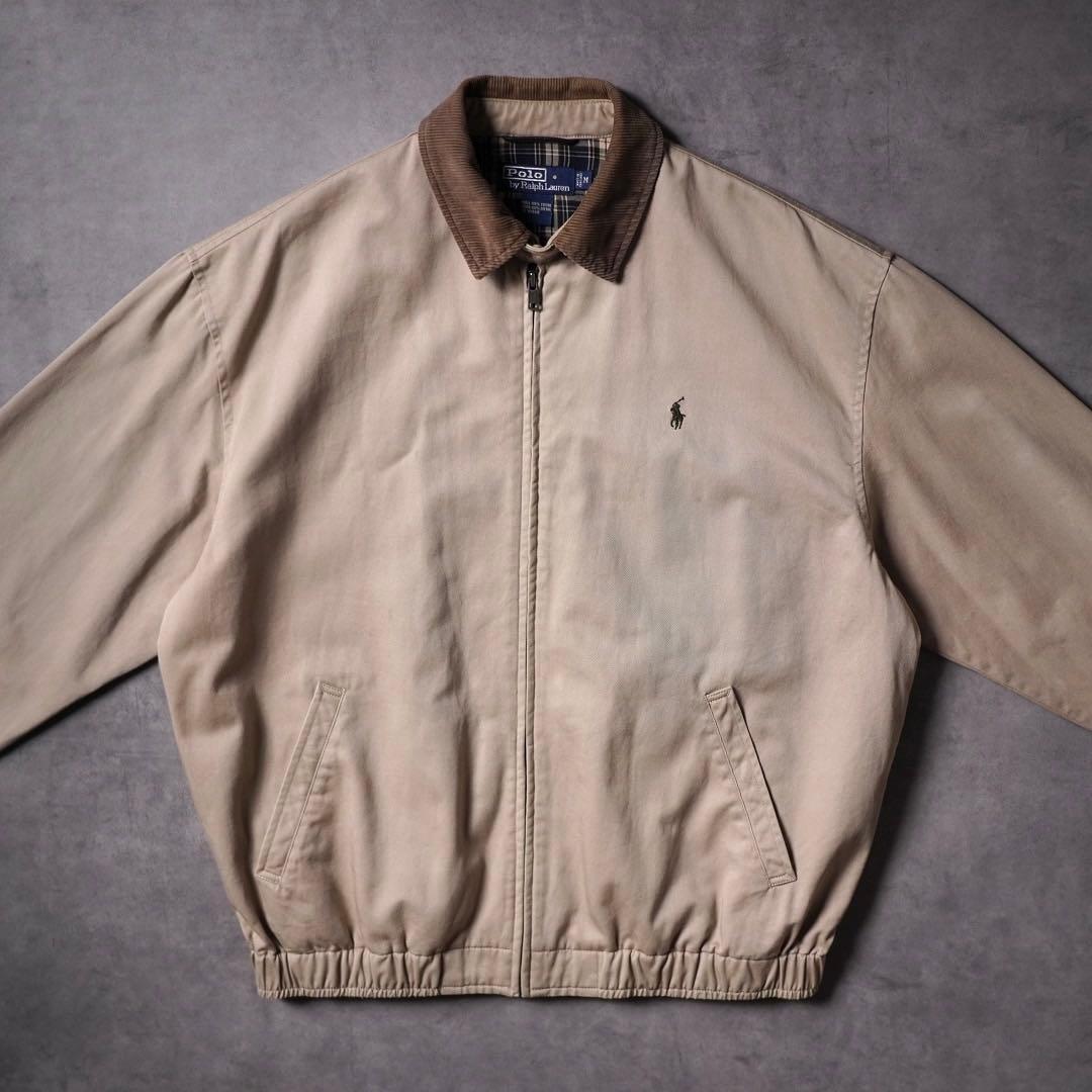 Ralph Lauren 襟コーデュロイ スイングトップ ドリズラージャケット