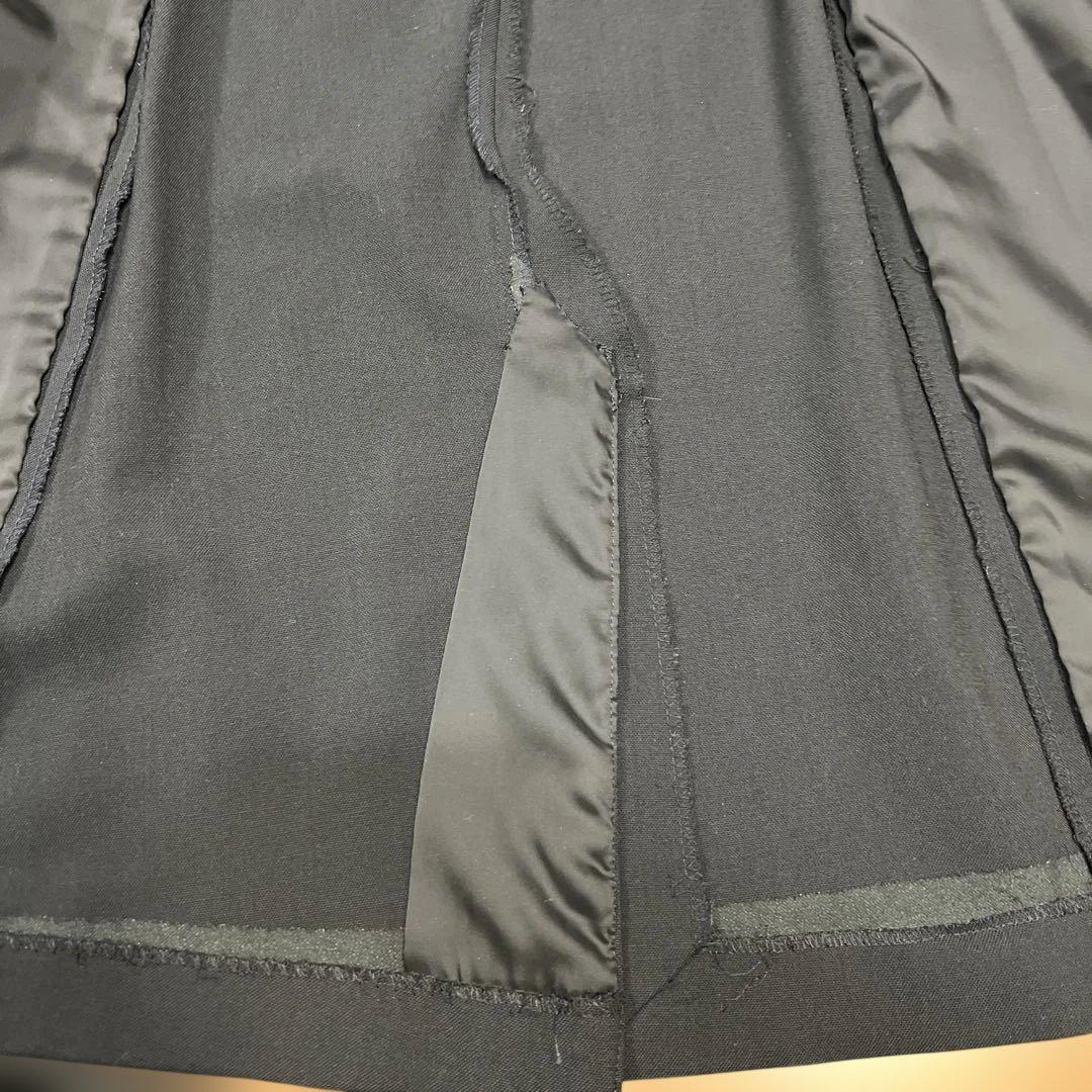 【訳あり】POLO Ralph Laurenウールダブルブレストロングブレザー黒