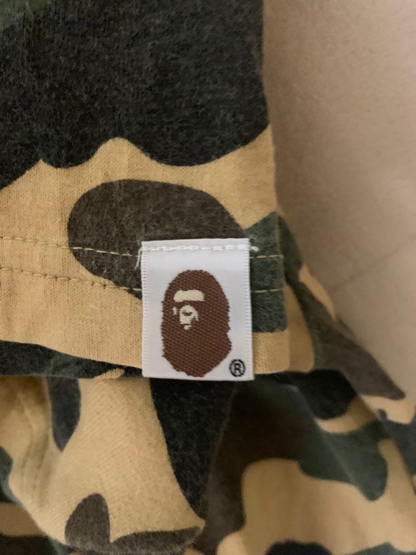 ★激レア★ APE イエローカモ 大猿 カレッジロゴ Tシャツ M kaws