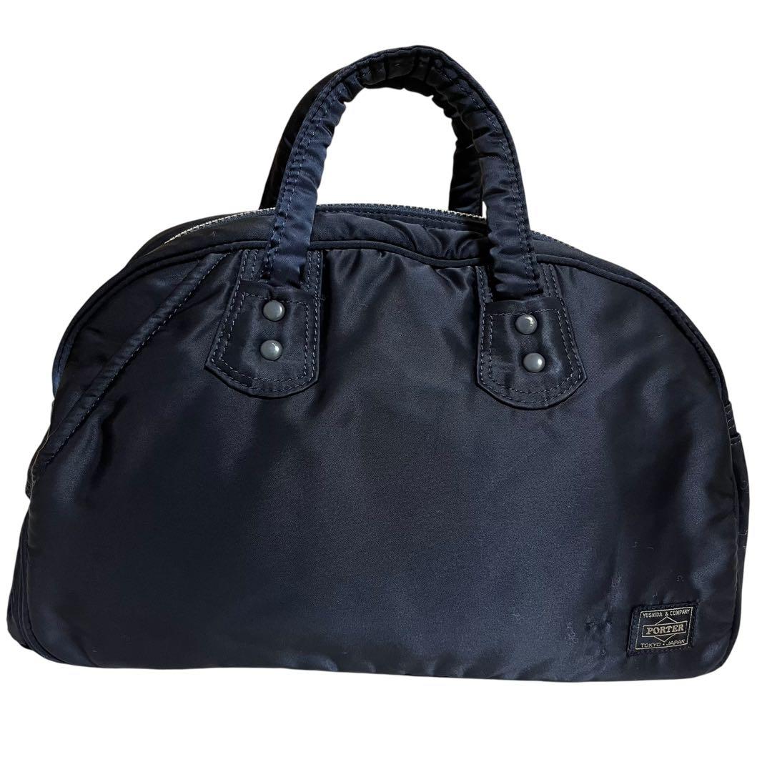 レア★ヘッドポーター PORTER ミニボストンバッグ アイアンブルー ネイビー