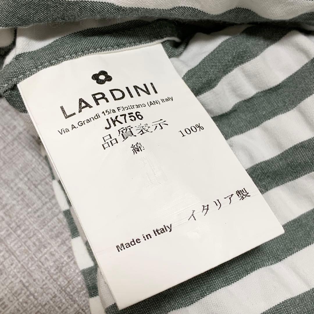 LARDINI テーラードジャケット 春夏ジャケット ストライプ ブートニエール