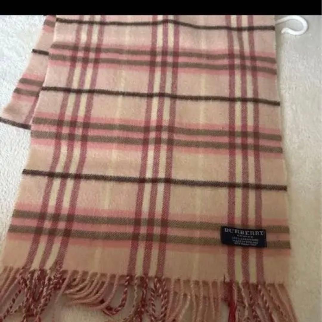 【早い者勝ち】Burberry バーバリー マフラー カシミヤ100 英国製