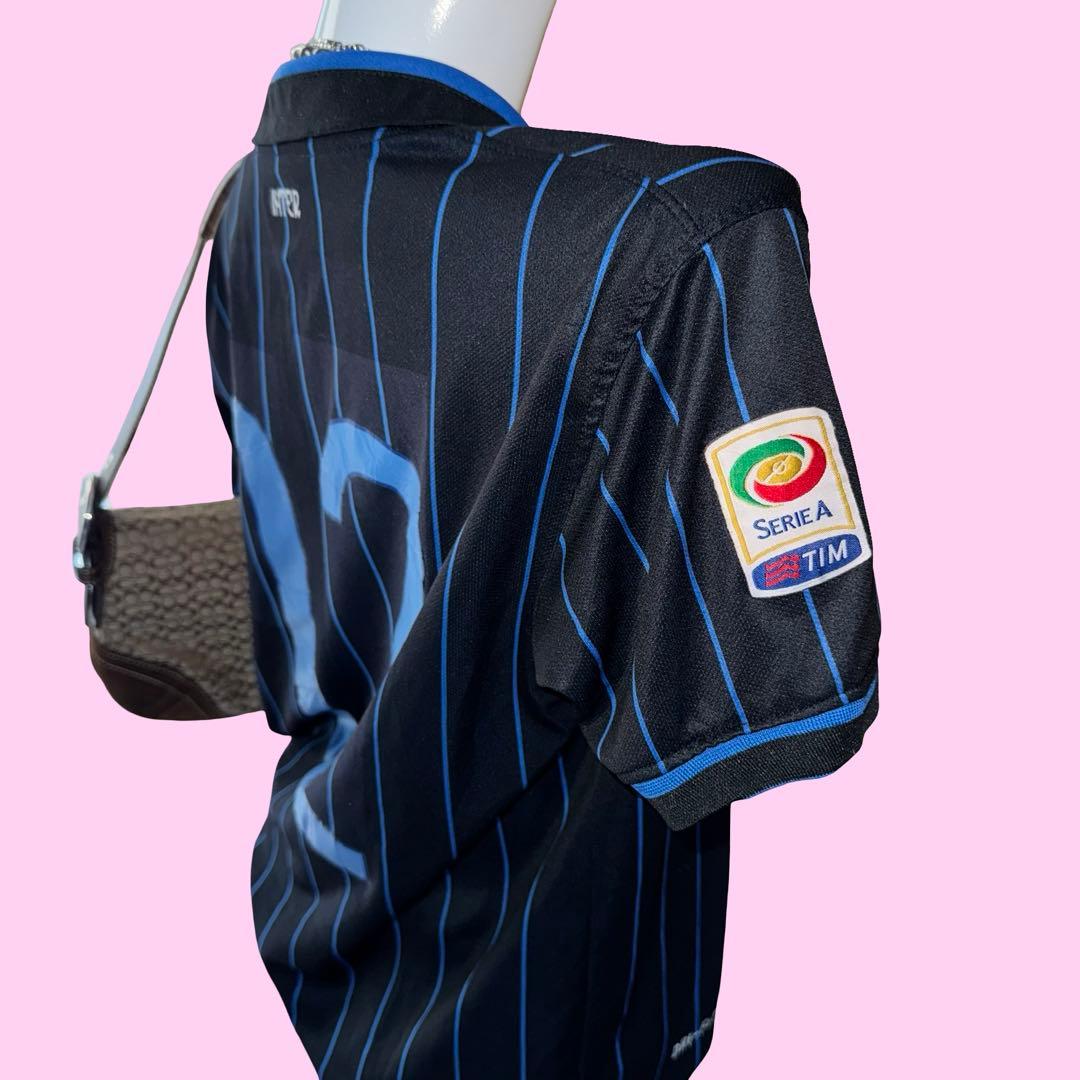 Nike INTER インテル ゲームシャツ ピチポロシャツ y2k平成ギャル
