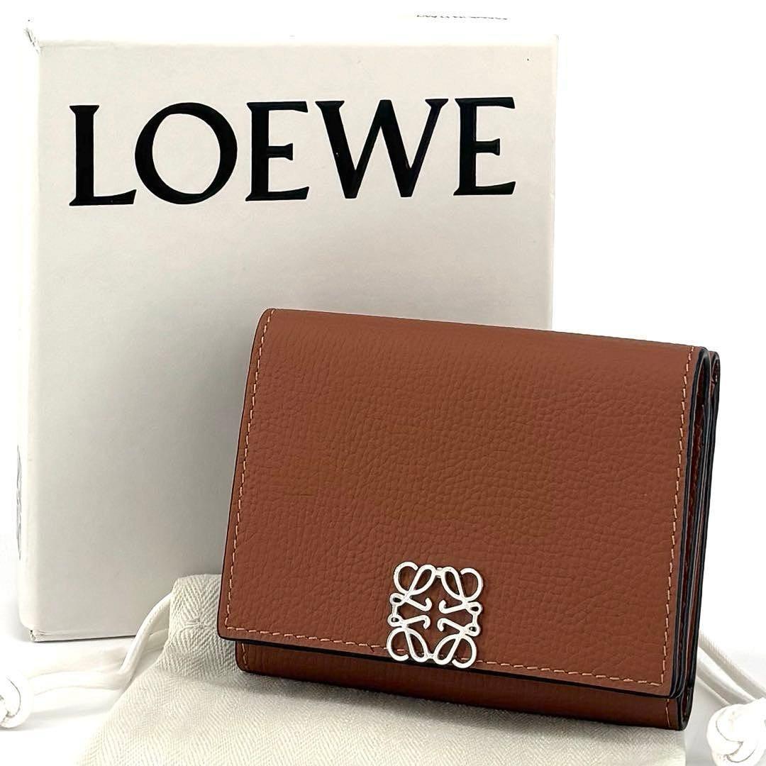 ロエベ アナグラム トライフォールド ウォレット 三つ折り財布