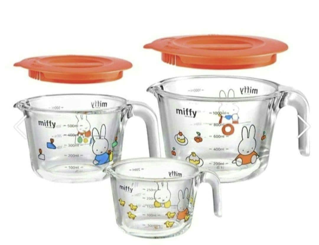 pyrex ミッフィー 計量カップ 3点セット