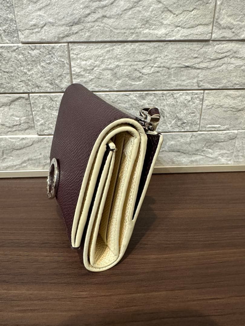 BVLGARI ブルガリ バイカラー三つ折り財布