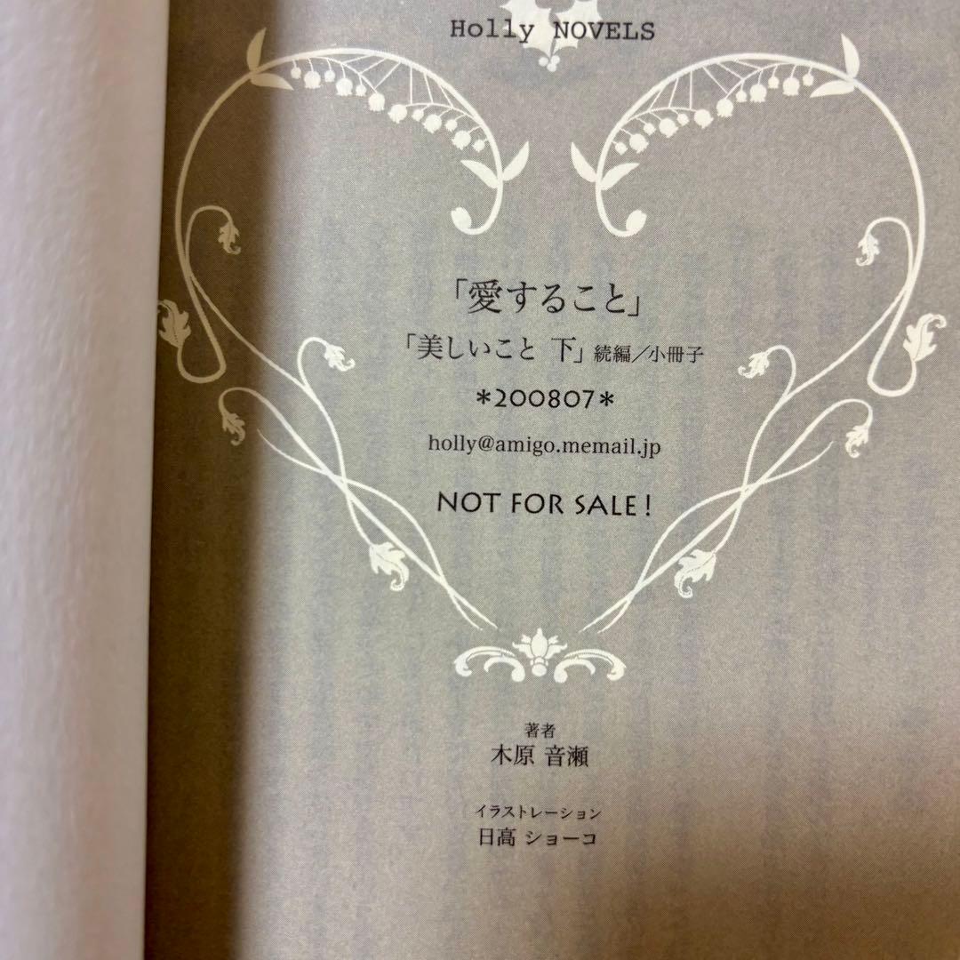 木原音瀬 美しいこと 番外編 愛すること