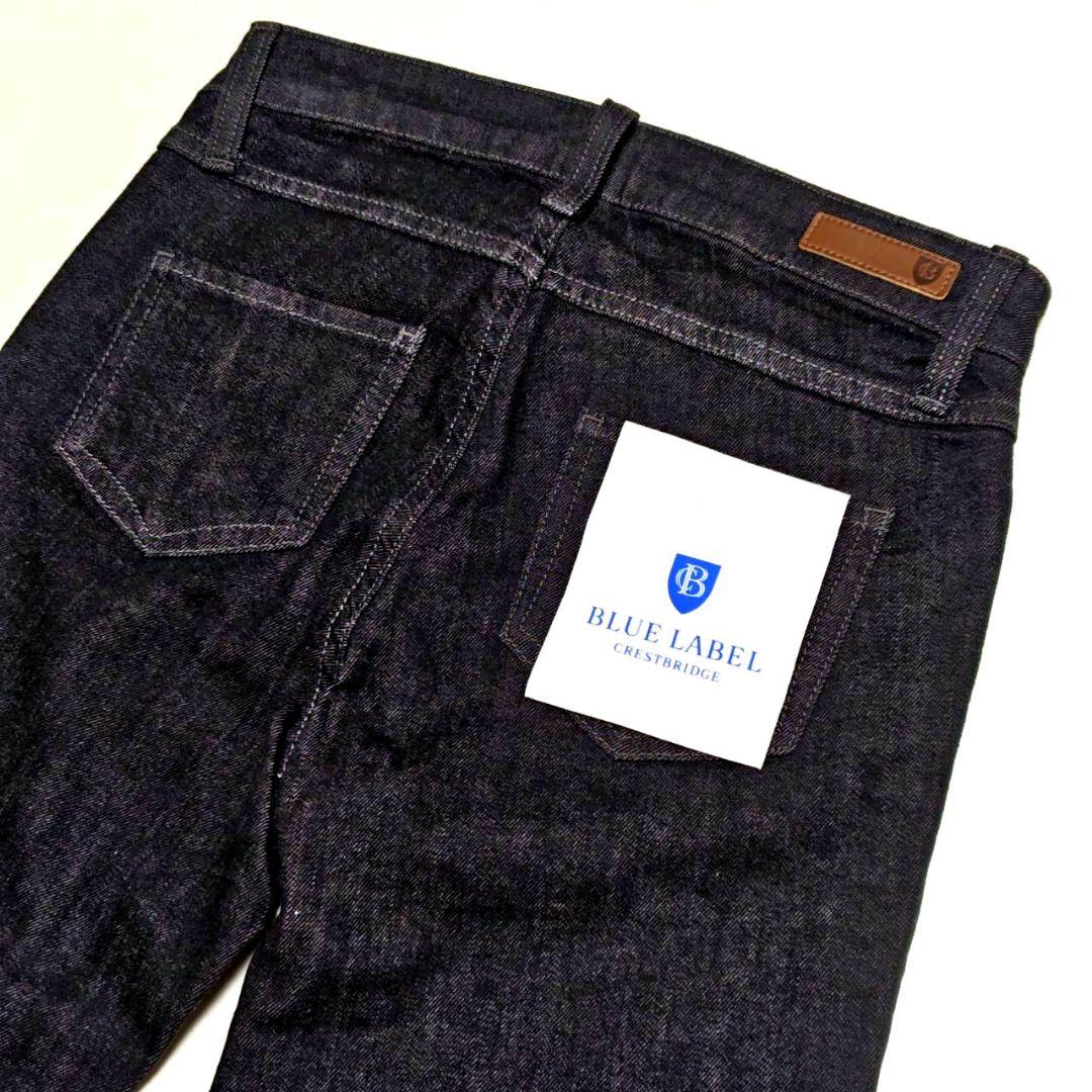 新品 クレストブリッジ スキニーストレッチデニムパンツ 34 黒 レディース