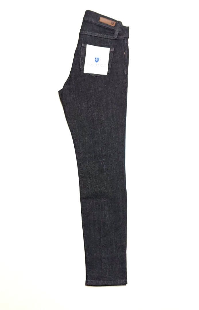 新品 クレストブリッジ スキニーストレッチデニムパンツ 34 黒 レディース