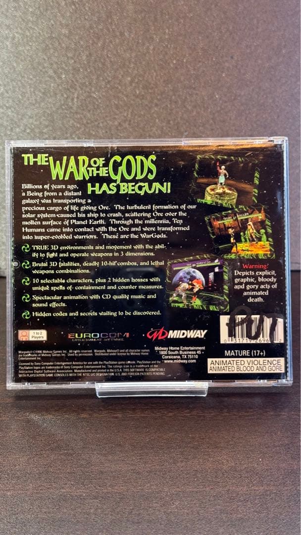 【PS1北米版】WAR GODS