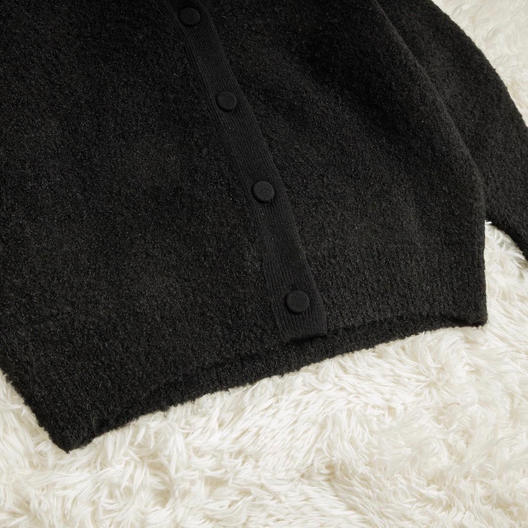 未使用 MACHATT マチャット 25AW ブークレカーディガン ブラック