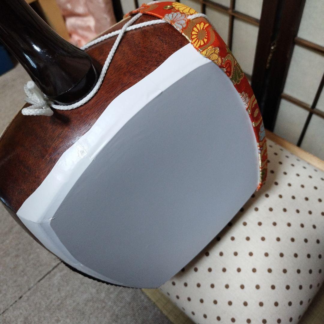 三味線中棹カスタム(ひよん帰ってこいよ。仕様　人生裏返し改め)　ケースつき