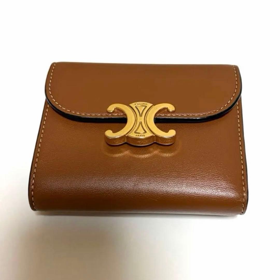 【あるか】セリーヌCELINE トリオンフ三つ折り財布
