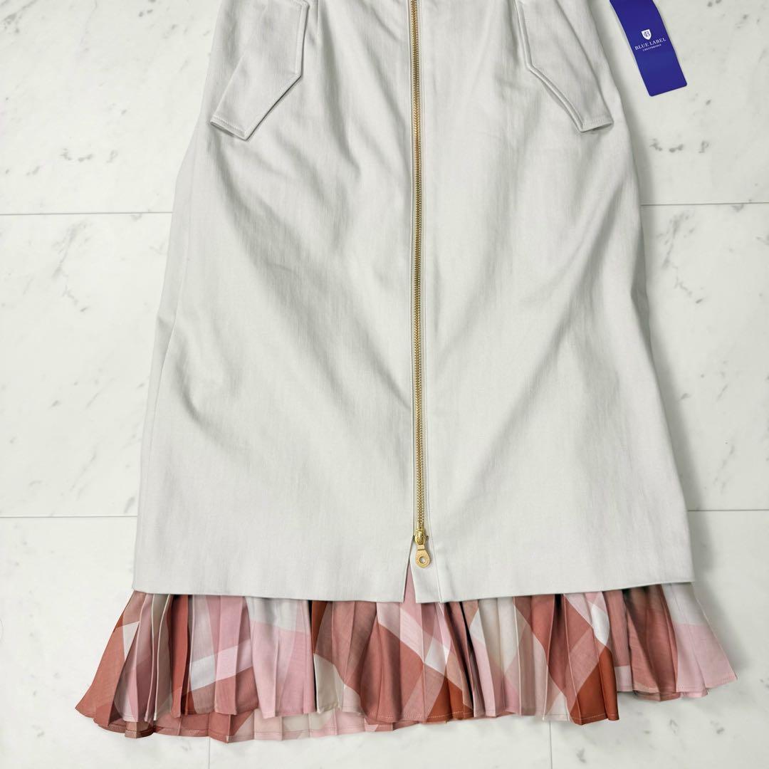 新品 ブルーレーベルクレストブリッジ ストレッチギャバ5waスカートセット 38