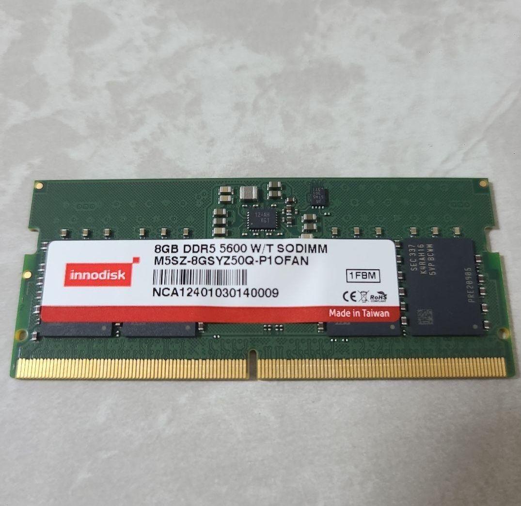 メモリー 8GB DDR5-5600 SO-DIMM Non-ECC