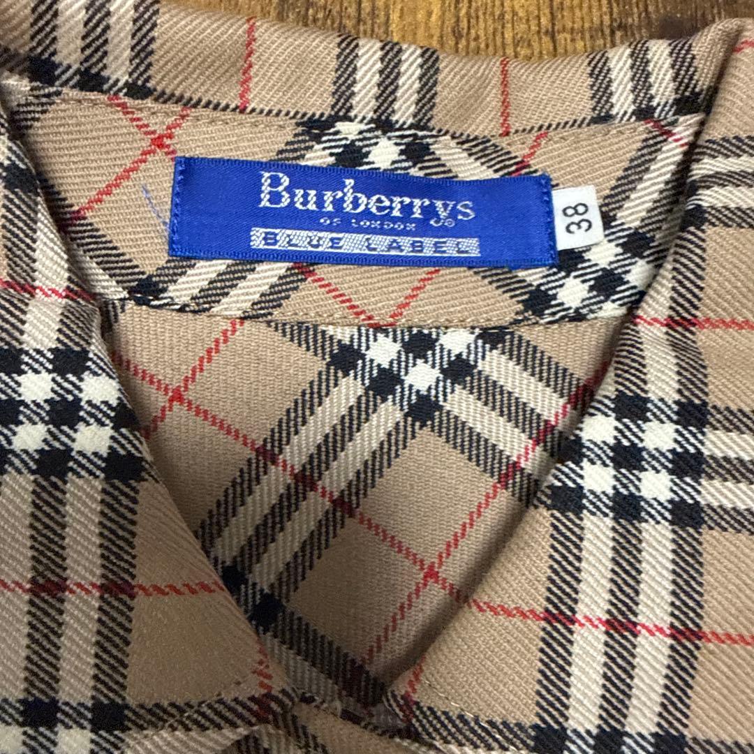 Burberrys チェック柄 長袖ワンピース 38