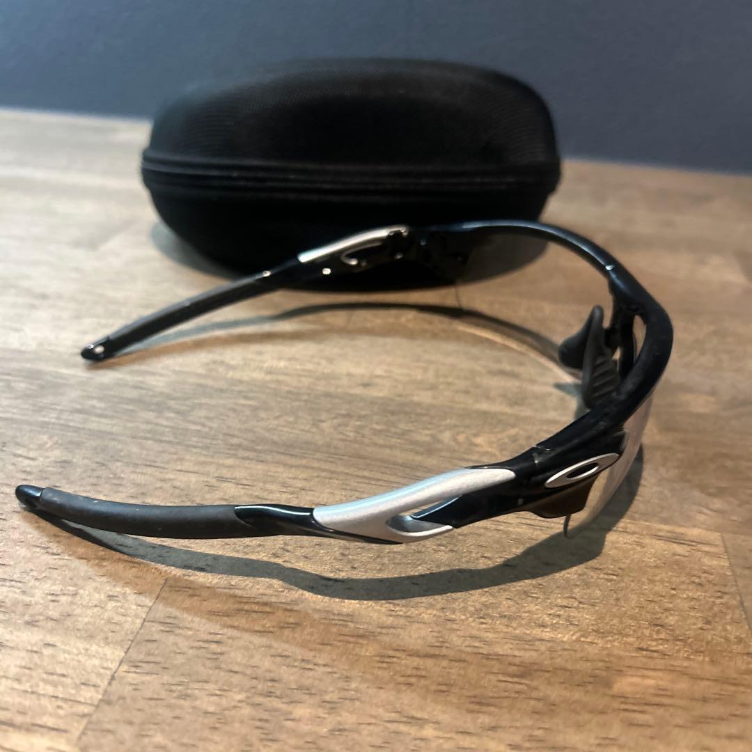 Oakley スポーツサングラス ブラック/クリア ケース付き
