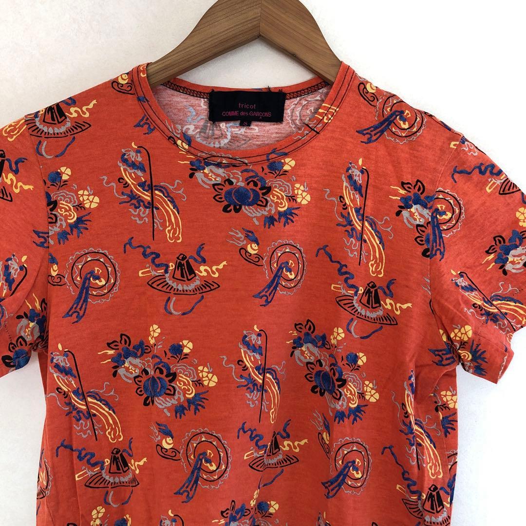 GARCONSトリココムデギャルソン 切り替え カットソー アクリル Tシャツ