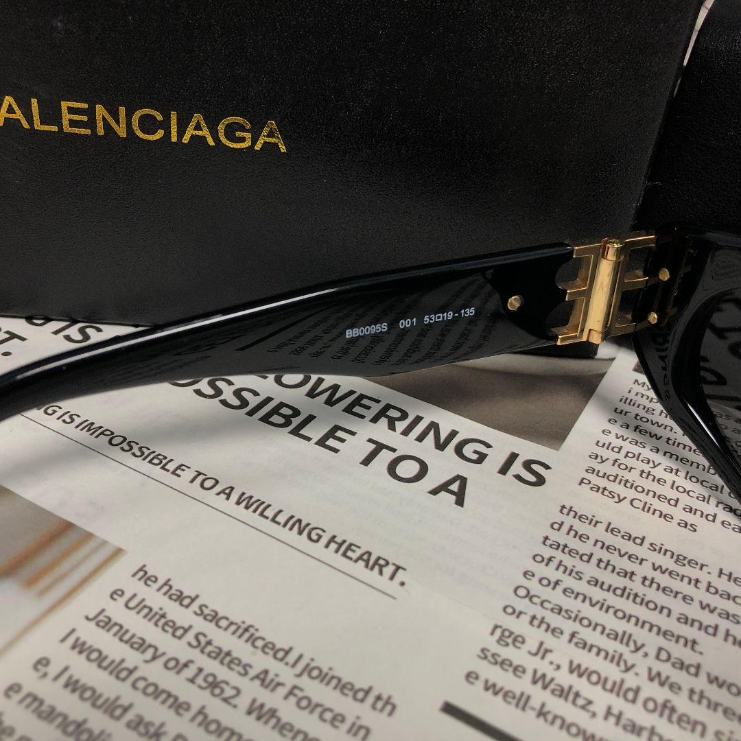 BALENCIAGA BBロゴ サングラス ブラック
