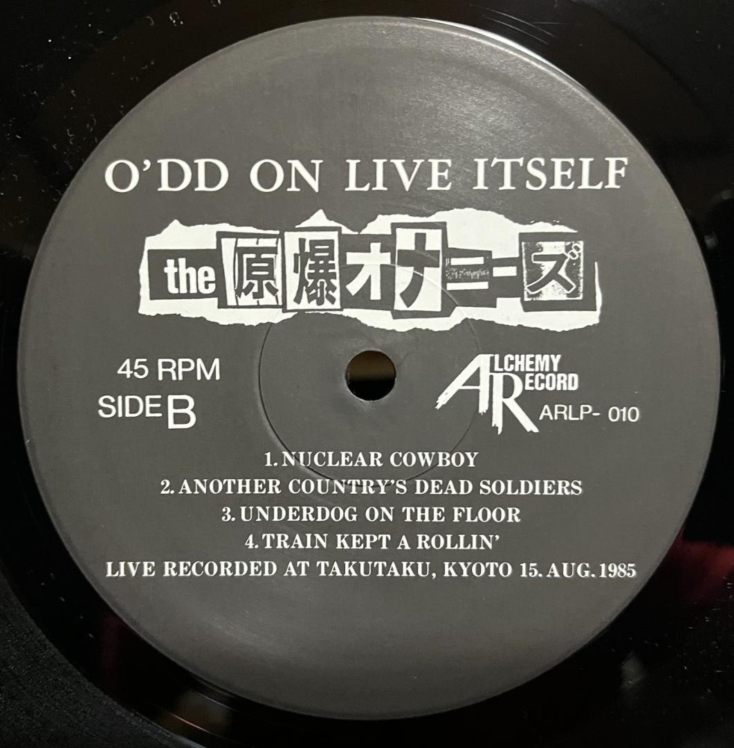 原爆オナニーズ / ODD'ON LIVE ITSELF/レコード