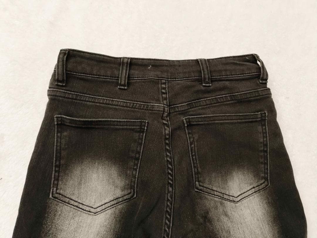 ダーリッチ darich ブラストフレアデニムパンツ ブラック BLK S