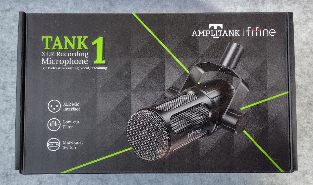 FIFINE XLR 高性能 ダイナミックマイク TANK1 ASMR