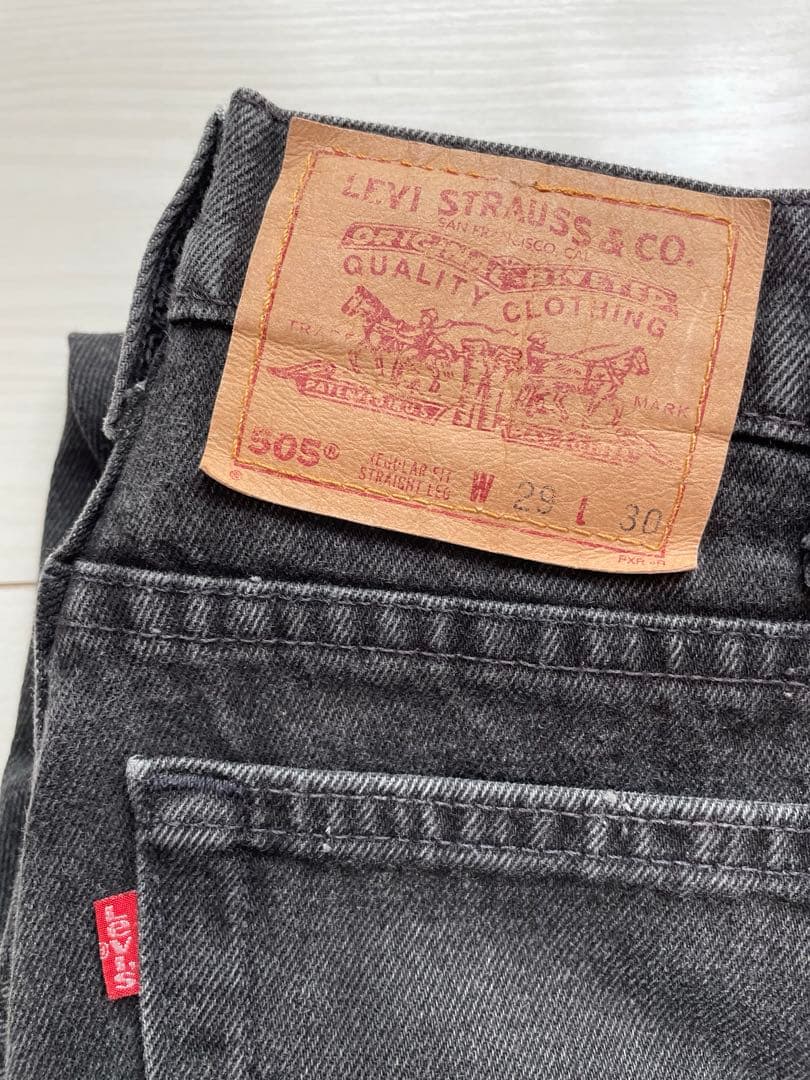 【LEVI’S】ブラックデニム w29 l30 505