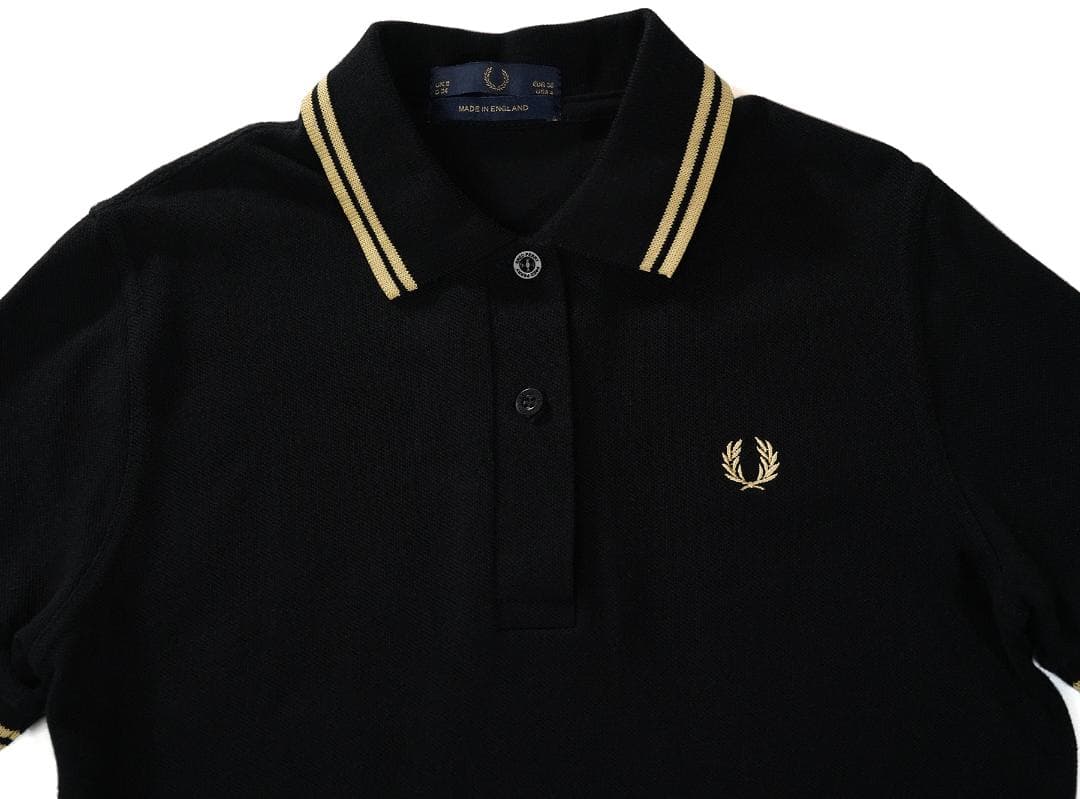 イングランド製 FRED PERRY G12 定番 ポロシャツ ブラック 8