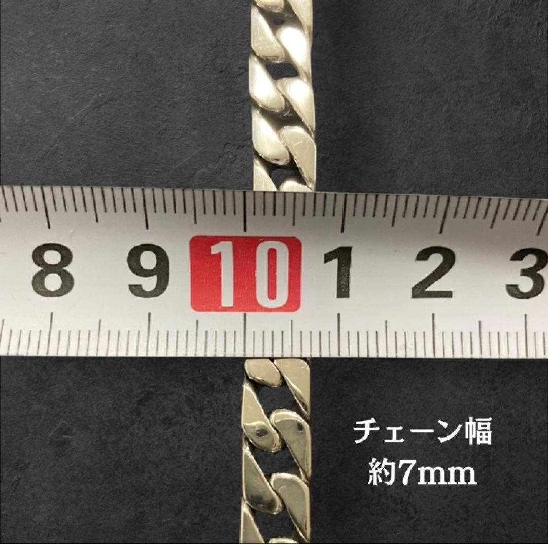 S925刻印 喜平チェーン ネックレス 45cm 7mm 付属カード付き