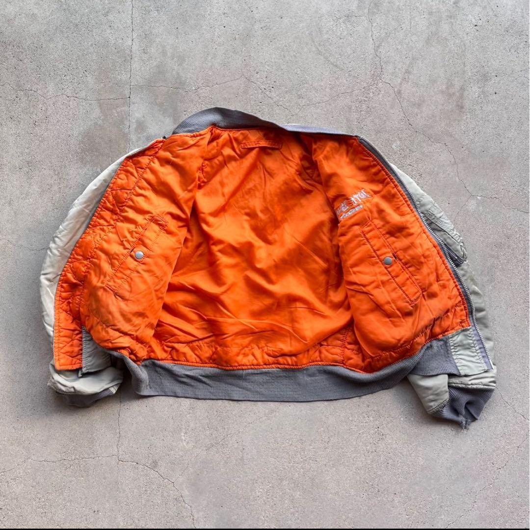 や*い様 alpha industries MA-1 フライトジャケット グレー