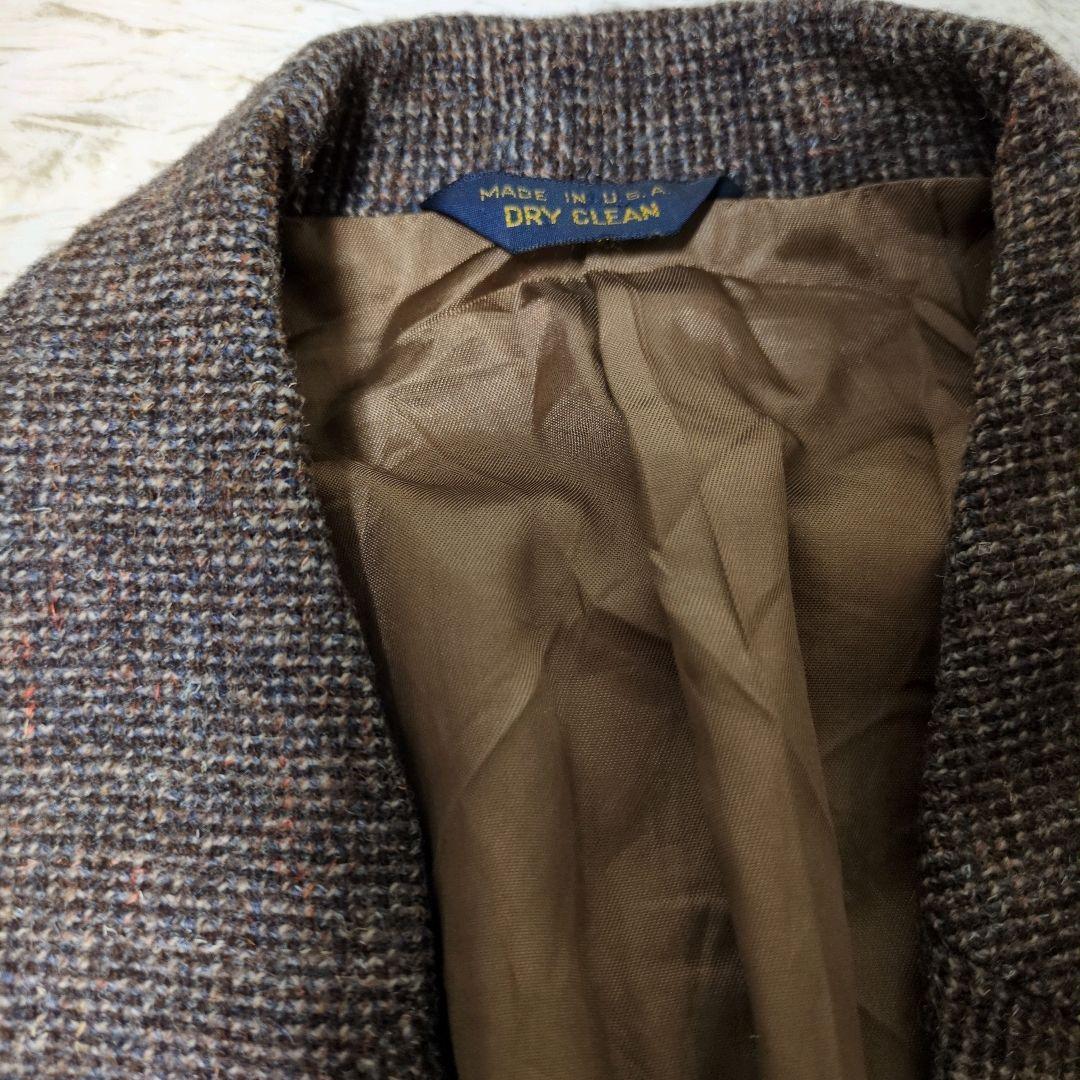 PENDLETON ツイード USA製 ウール テーラード エルボーパッチ