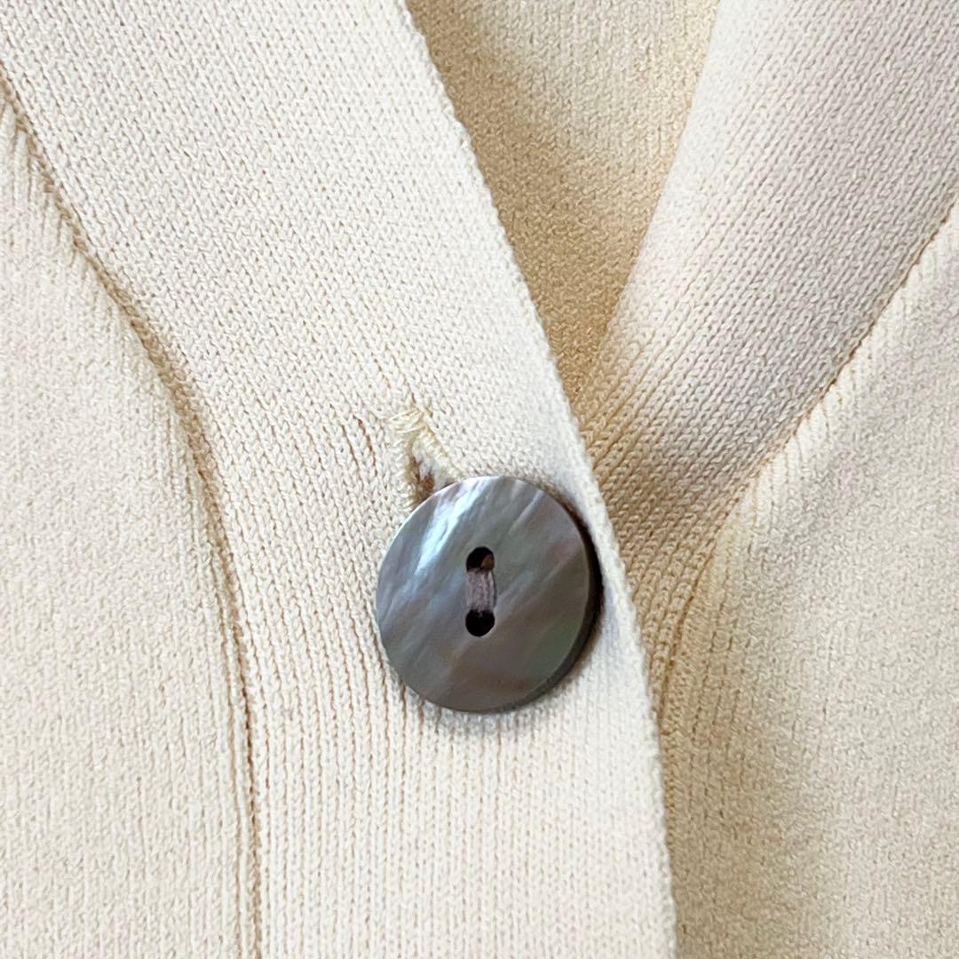 美品　SOEJU ソージュ　Ｖネックショートニットカーディガン　イエロー　完売品