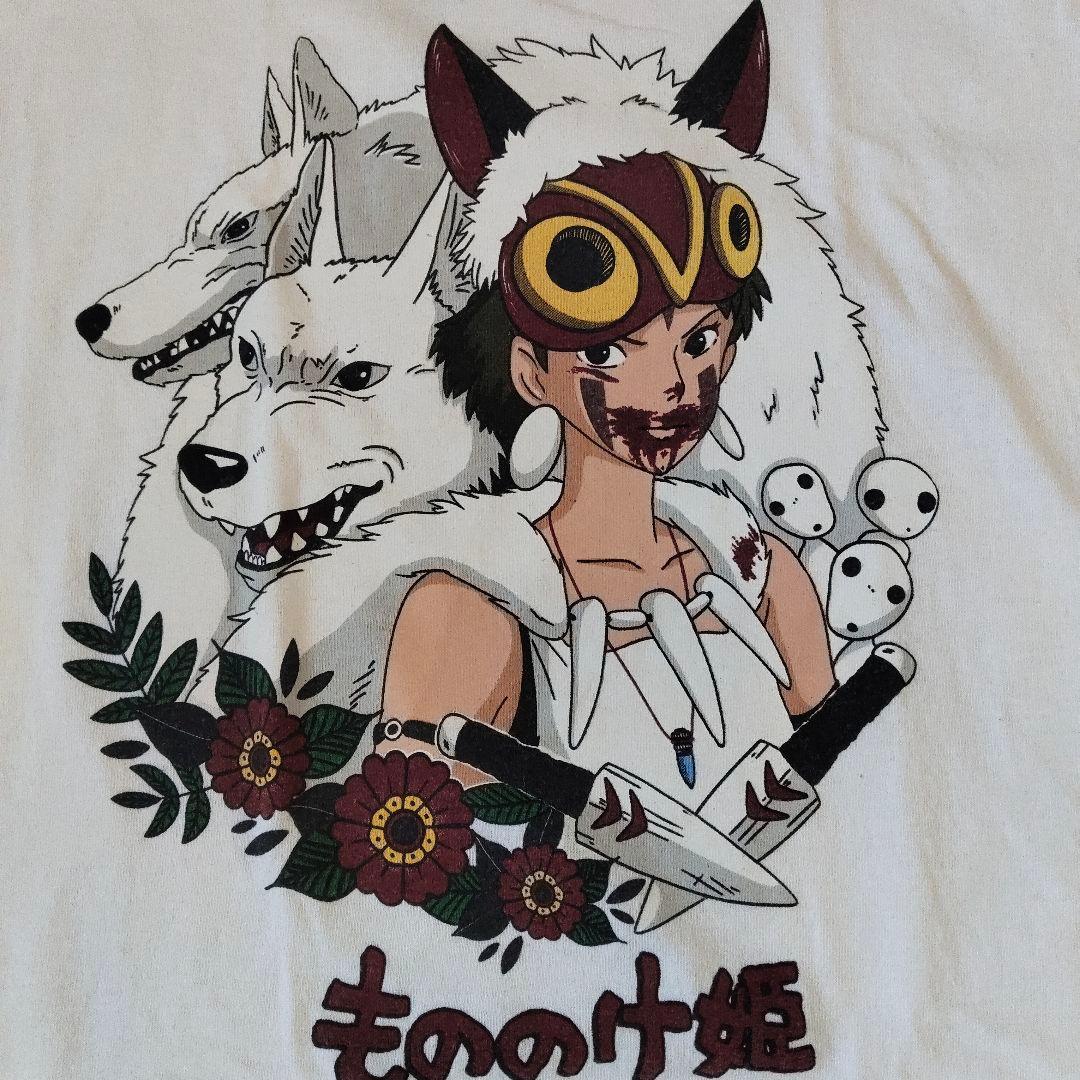 【希少】公式 もののけ姫 ヴィンテージTシャツ M スタジオジブリ 白