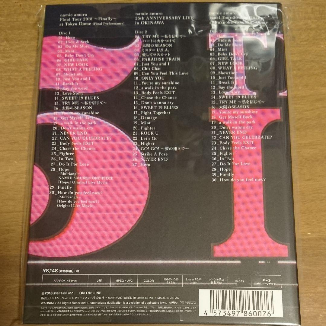 新品未使用 安室奈美恵 Finally Blu-ray 福岡ヤフオクドーム