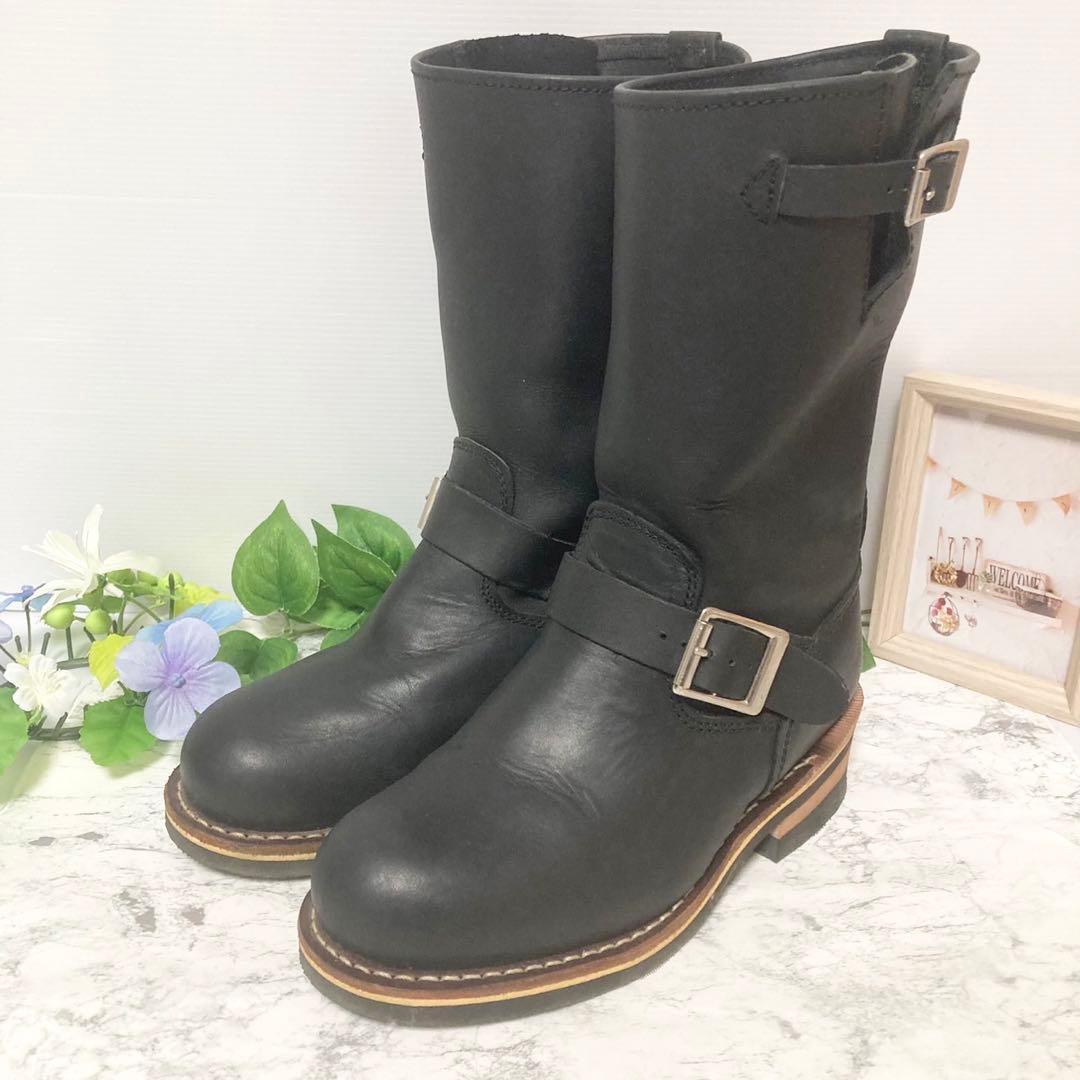 Golden Retriever ロングエンジニアブーツ 22.5cmブラック